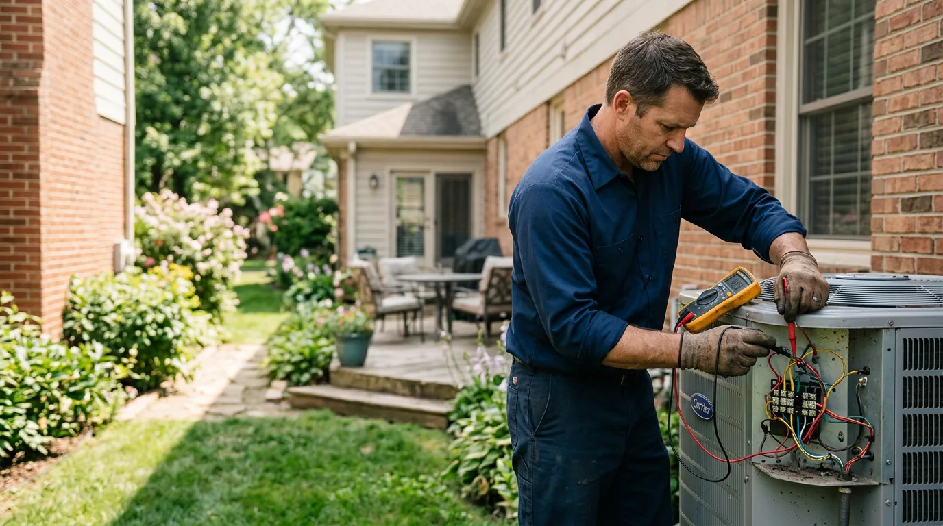 HVAC technician working near Linn Grove, IA